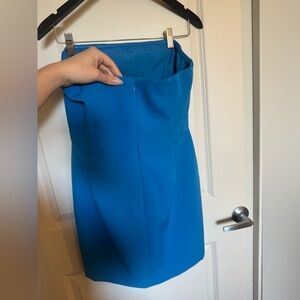 Blue gianni bini mini dress